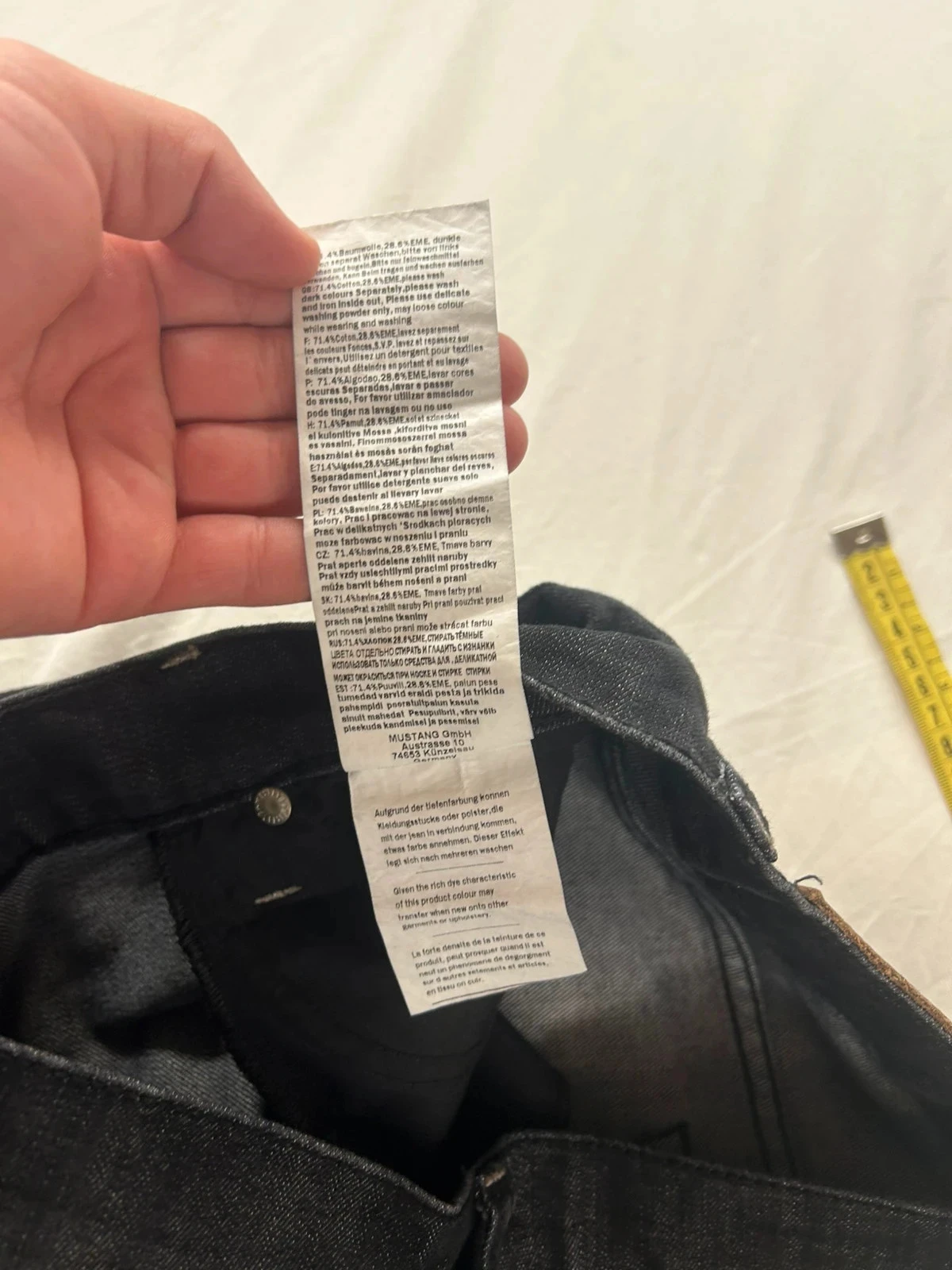 Calça jeans preta de corte reto mustang w32 l34 – photo 10